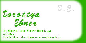 dorottya ebner business card